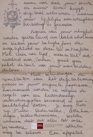 Hedendaagse brief Heidi brief 2r