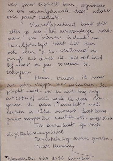 Hedendaagse brief Heidi brief 2v