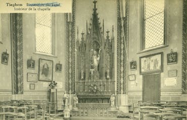 Kapel tiegem met Sint Arnoldus beeldbank Kortrijk